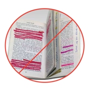 Book with highlighting